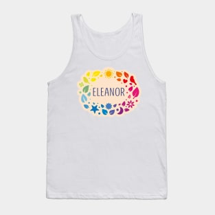 Eleanor name with colorful leaves Tank Top